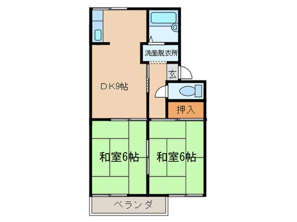 セジュ－ル下条の物件間取画像